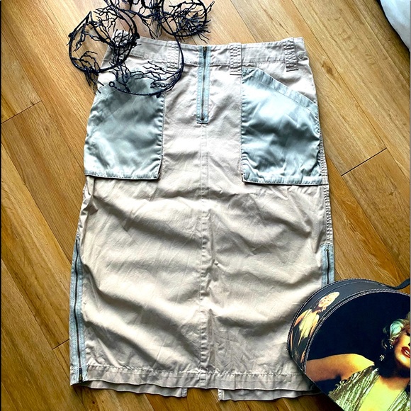 Mexx Dresses & Skirts - Mexx Khaki Utility Cargo Like Skirt - tan
